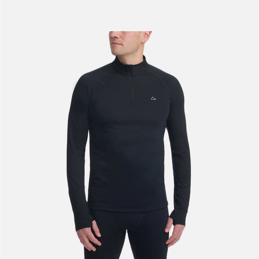Paradox Men's 1/4 Zip Merino Wool Blend Base Long Sleeves Layer Top XL